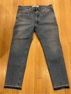 Golden Goose light blue denim jeans with button fly